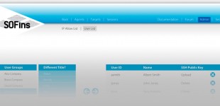User list header