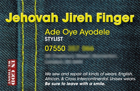 Jehovah Jireh Card front