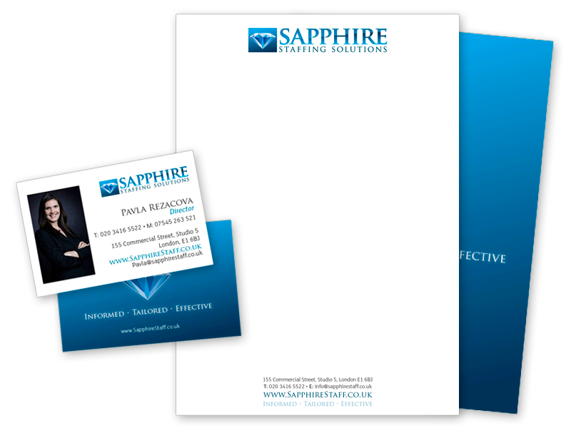 Sapphire Stationery Design & Printing – Blue Eye Graphics